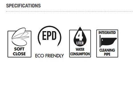 Creavit Lara Close Coupled Toilet with Combined Bidet & Integrated Control (Closed Back) - Unbeatable Bathrooms