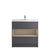 Hudson Reed Coast Vanity Units - Floor Standing 2 Drawer Unit with Basin - Unbeatable Bathrooms