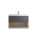 Hudson Reed Coast Vanity Unit - Wall Hung 1 Drawer Unit with Basin - Unbeatable Bathrooms