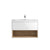 Hudson Reed Coast Vanity Unit - Wall Hung 1 Drawer Unit with Basin - Unbeatable Bathrooms