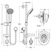 Ideal Standard CTV EL (extended lever) Built in shower valve and Idealrain M3 kit - Unbeatable Bathrooms
