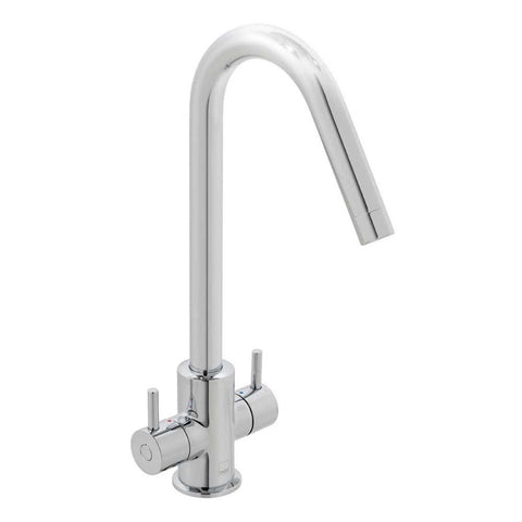 Vado Sky Deck Mounted Mono Sink Mixer with Swivel Spout - Unbeatable Bathrooms
