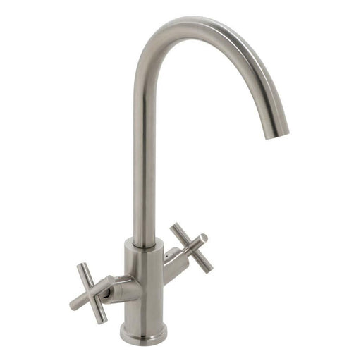 Vado Elements Steel Deck Mounted Mono Sink Mixer - Unbeatable Bathrooms