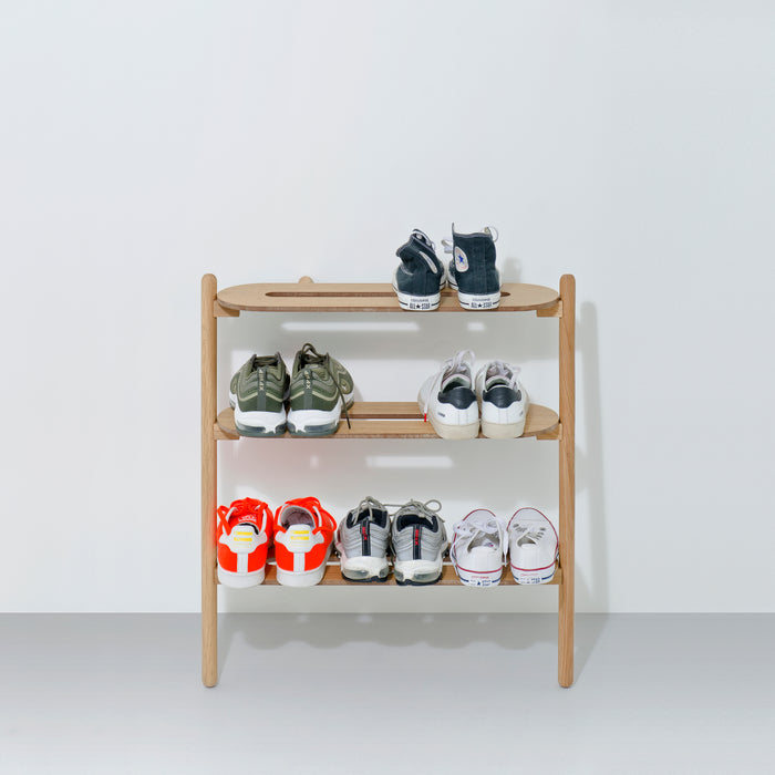 Heel Bar Ladder Shoe Tidy - Oak - Unbeatable Bathrooms