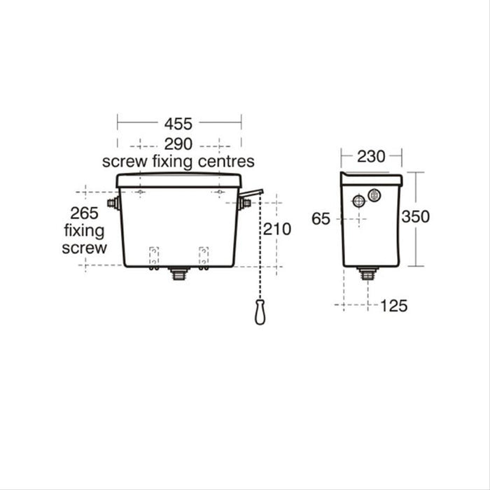 Armitage Shanks Dee Right Hand Slop Hopper with Sink, Top Inlet - Unbeatable Bathrooms