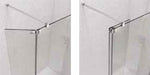 Kudos Ultimate 2 Fold Away Enclosure Deflector Panel - 300mm Wide - 8mm Glass - Unbeatable Bathrooms