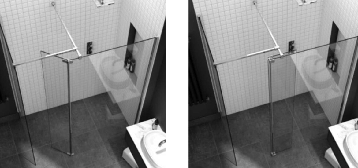 Deflector Panel Kudos Fold Away Shower Enclosure Deflector Panel - 300mm Wide