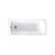Carron Delta P Shaped Carronite Right Hand Showerbath - Unbeatable Bathrooms
