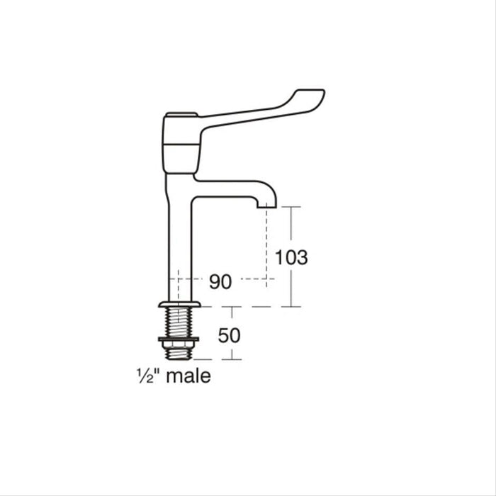 Armitage Shanks Doon Sink, Single Bowl 60cm X 60cm, 2 Tapholes - Unbeatable Bathrooms