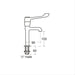 Armitage Shanks Doon Sink, Single Bowl 60cm X 65cm, 2 Tapholes Htm63 Profile - Unbeatable Bathrooms