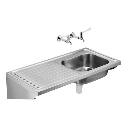 Armitage Shanks Doon Sink, Single Bowl Left Hand Drainer 120cm X 60cm, No Overflow - Unbeatable Bathrooms
