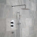 Vado Shower Valve Package of Life Two Outlet Thermostatic Shower Package with Slide Rail Shower Kit - Unbeatable Bathrooms