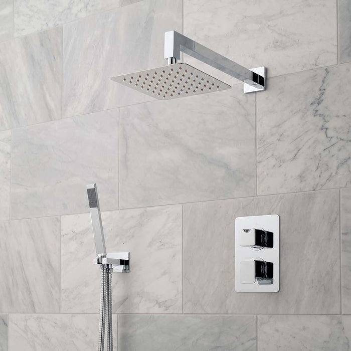 Vado Phase 2 Outlet Thermostatic Shower Set with Shower Head & Hand Shower - Unbeatable Bathrooms