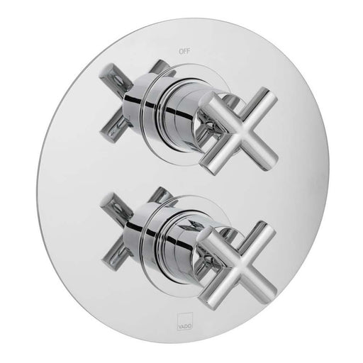 Vado Elements Water Two Outlet Two Handle Wall Mounted Thermostatic Shower Valve - Unbeatable Bathrooms