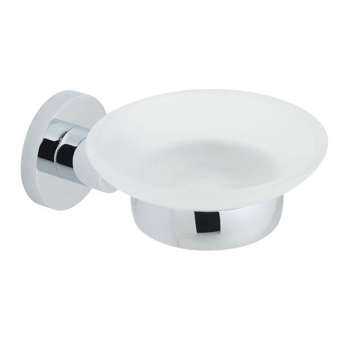 Vado Elements Frosted Glass Wall Mounted Soap Dish & Holder - Unbeatable Bathrooms