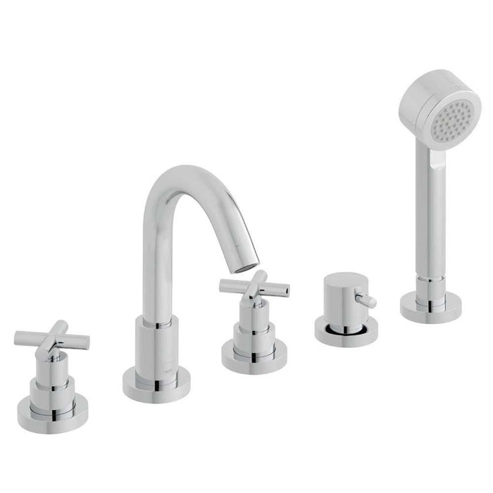 Vado Elements Water Five Hole Deck Mounted Bath Shower Mixer - Unbeatable Bathrooms