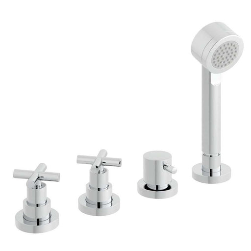 Vado Elements Water Four Hole Deck Mounted Bath Shower Mixer - Unbeatable Bathrooms