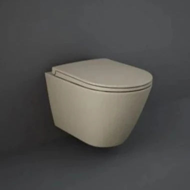 RAK Feeling Soft Close Toilet Seat - Matt Cappuccino - Unbeatable Bathrooms