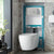 VADO Short 835 x 500mm WC Frame & Dual Flush Cistern with Adjustable Height - Unbeatable Bathrooms
