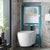 VADO Standard 1135 x 505mm WC Frame & Dual Flush Cistern with Adjustable Height - Unbeatable Bathrooms
