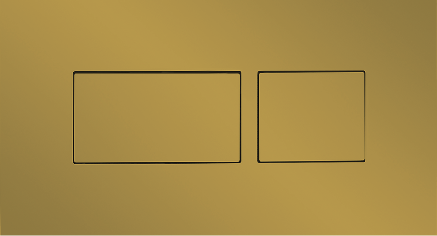 Britton Flush Plate - Brushed Brass - HOX.030BB - Unbeatable Bathrooms