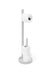 Yoku Round Freestanding Toilet Roll Holder - Oyster White - Unbeatable Bathrooms