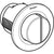 Geberit Remote Flush Actuation Type 01, Pneumatic, for Dual Flush, Concealed Actuator, Protruding - Unbeatable Bathrooms