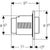 Geberit Remote Flush Actuation Type 01, Pneumatic, for Dual Flush, Concealed Actuator, Protruding - Unbeatable Bathrooms