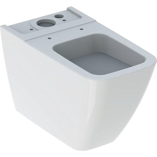 Geberit Icon Square Floor-Standing WC for Close-Coupled Exposed Cistern, Washdown, Back-To-Wall, Shrouded - Unbeatable Bathrooms