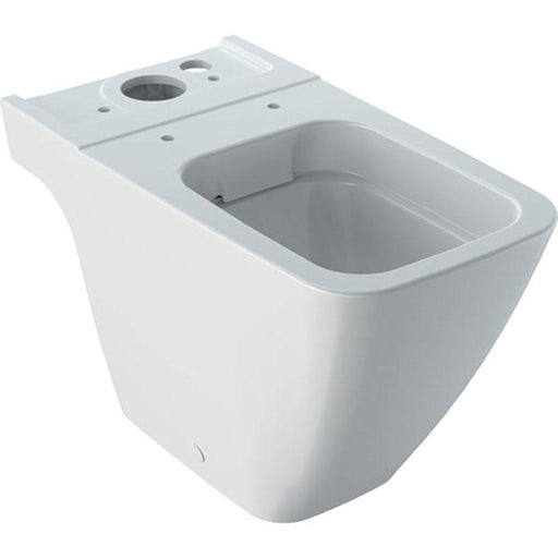 Geberit Icon Square Floor-Standing WC for Close-Coupled Exposed Cistern, Washdown, Shrouded, Rimfree - Unbeatable Bathrooms