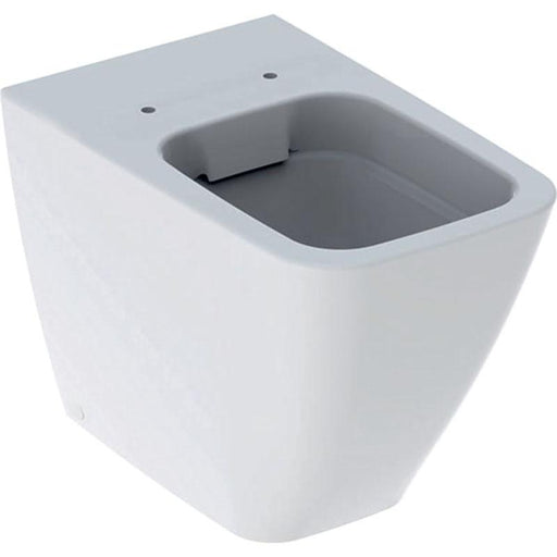 Geberit Icon Square Floor-Standing WC, Washdown, Back-To-Wall, Shrouded, Rimfree - Unbeatable Bathrooms