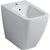 Geberit Icon Square Floor-Standing Bidet, Back-To-Wall, Shrouded - Unbeatable Bathrooms
