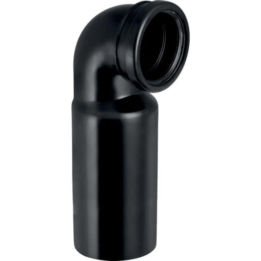 Geberit Hdpe Connection Bend 90&deg; with Lip Seal, Extended, for Wall-Hung WC - Unbeatable Bathrooms