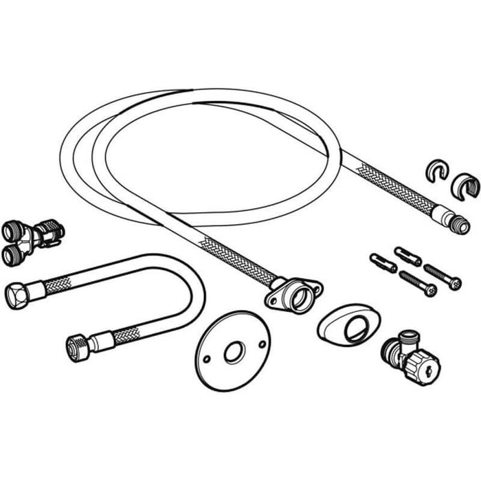 Geberit Aquaclean Water Supply Connection Set for Concealed Cisterns 8 / 12 cm - Unbeatable Bathrooms