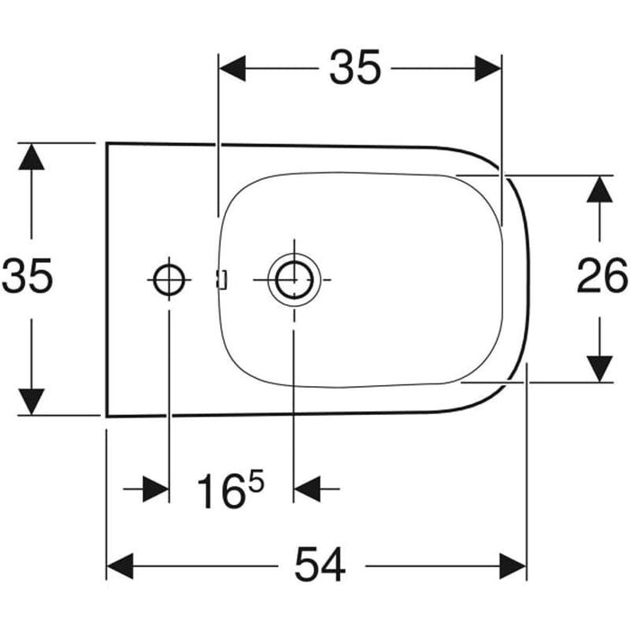 Geberit Smyle Square Wall-Hung Bidet, Shrouded - Unbeatable Bathrooms