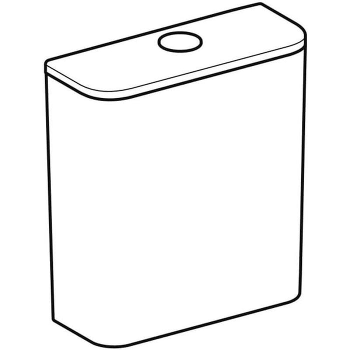 Geberit Smyle Floor-Standing WC for Close-Coupled Exposed Cistern, Washdown, Semi-Shrouded, Rimfree - Unbeatable Bathrooms