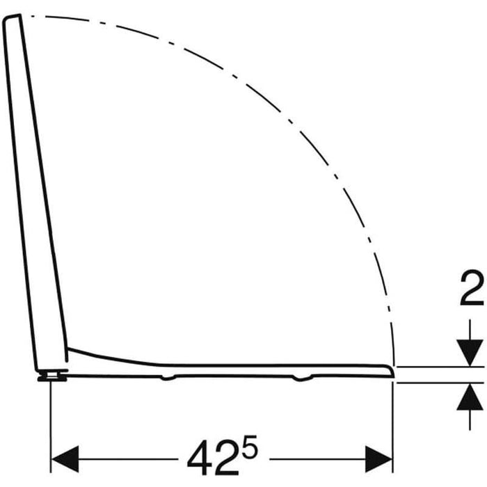 Geberit Smyle Floor-Standing WC for Close-Coupled Exposed Cistern, Washdown, Semi-Shrouded, Rimfree - Unbeatable Bathrooms