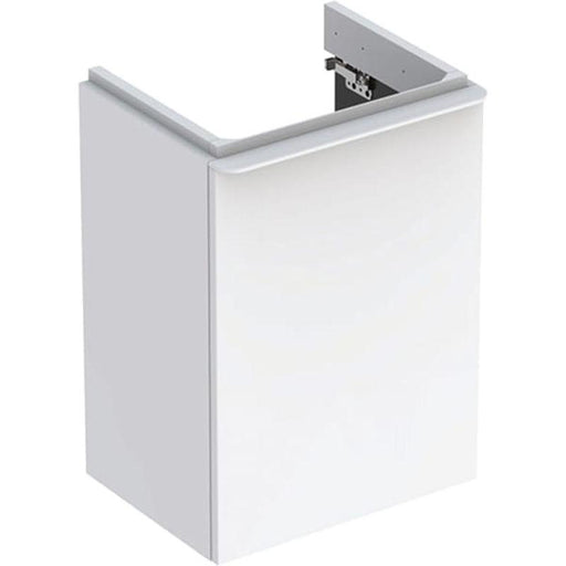 Geberit Smyle Square Cabinet for 45cm Handrinse Basin, with One Door - Unbeatable Bathrooms