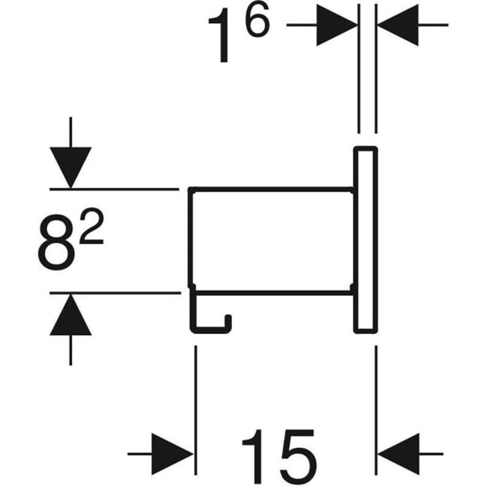 Geberit Smyle Square Wall Shelf - Unbeatable Bathrooms