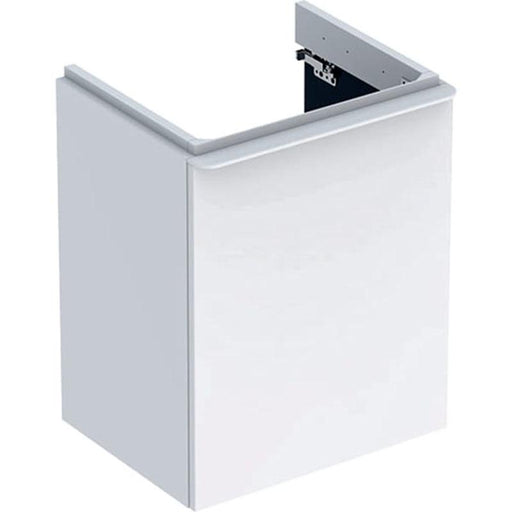 Geberit Smyle Square Cabinet for 50cm Handrinse Basin, with One Door - Unbeatable Bathrooms
