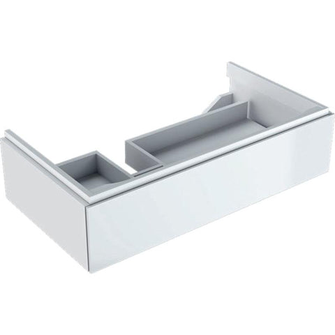 Geberit Xeno2 900mm Vanity Unit - Wall Hung 1 Drawer Unit with Shelf - Unbeatable Bathrooms