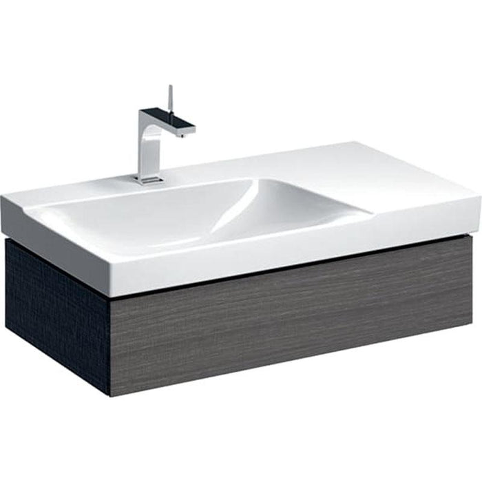 Geberit Xeno2 900mm Vanity Unit - Wall Hung 1 Drawer Unit with Shelf - Unbeatable Bathrooms