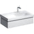 Geberit Xeno2 900mm Vanity Unit - Wall Hung 1 Drawer Unit with Shelf - Unbeatable Bathrooms