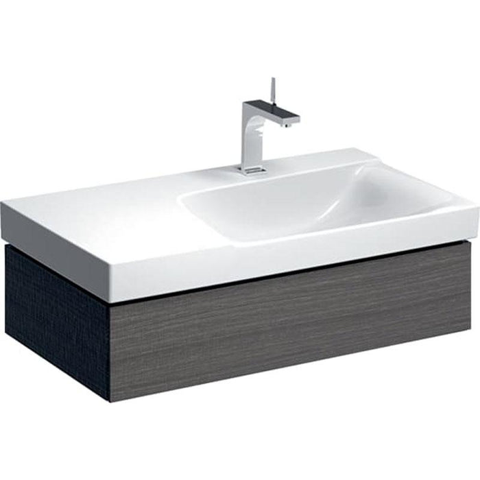 Geberit Xeno2 900mm Vanity Unit - Wall Hung 1 Drawer Unit with Shelf - Unbeatable Bathrooms