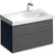 Geberit Xeno2 900mm Vanity Unit - Wall Hung 2 Drawer Unit (RH & LH) - Unbeatable Bathrooms