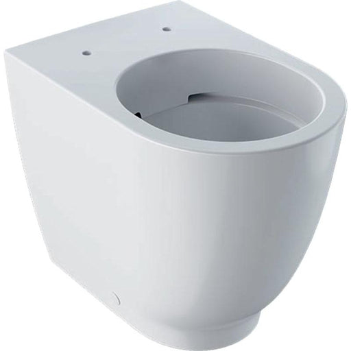Geberit Acanto Floor-Standing WC, Washdown, Raised, Back-To-Wall, Shrouded, Rimfree - Unbeatable Bathrooms