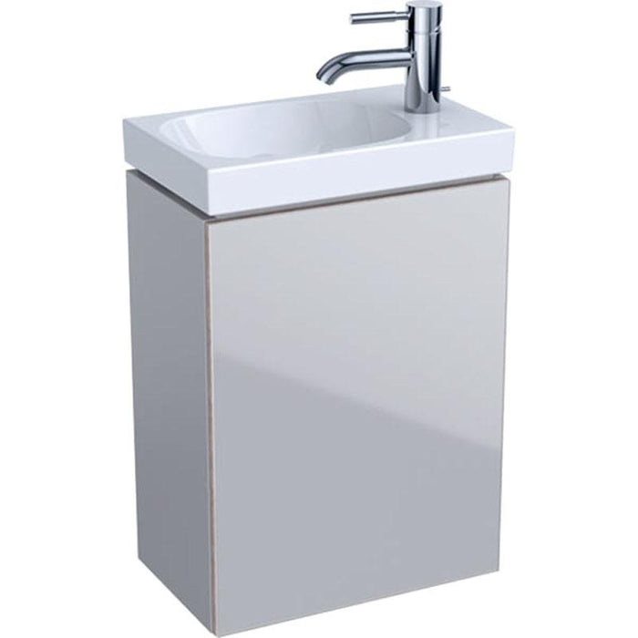 Geberit Acanto 400mm Cloakroom Vanity Unit - Wall Hung 1 Door Unit - Unbeatable Bathrooms