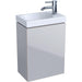Geberit Acanto 400mm Cloakroom Vanity Unit - Wall Hung 1 Door Unit - Unbeatable Bathrooms
