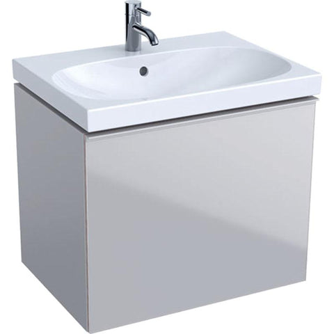 Geberit Acanto 650mm Vanity Unit - Wall Hung 1 Drawer Unit with Basin - Unbeatable Bathrooms