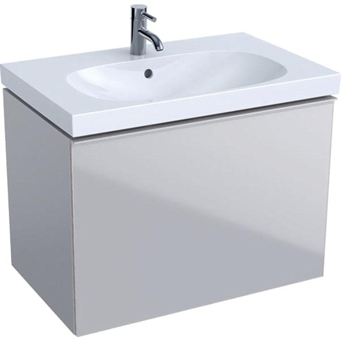 Geberit Acanto Cabinet 75cm for Washbasin, with One Drawer, One Internal Drawer and Trap - Unbeatable Bathrooms
